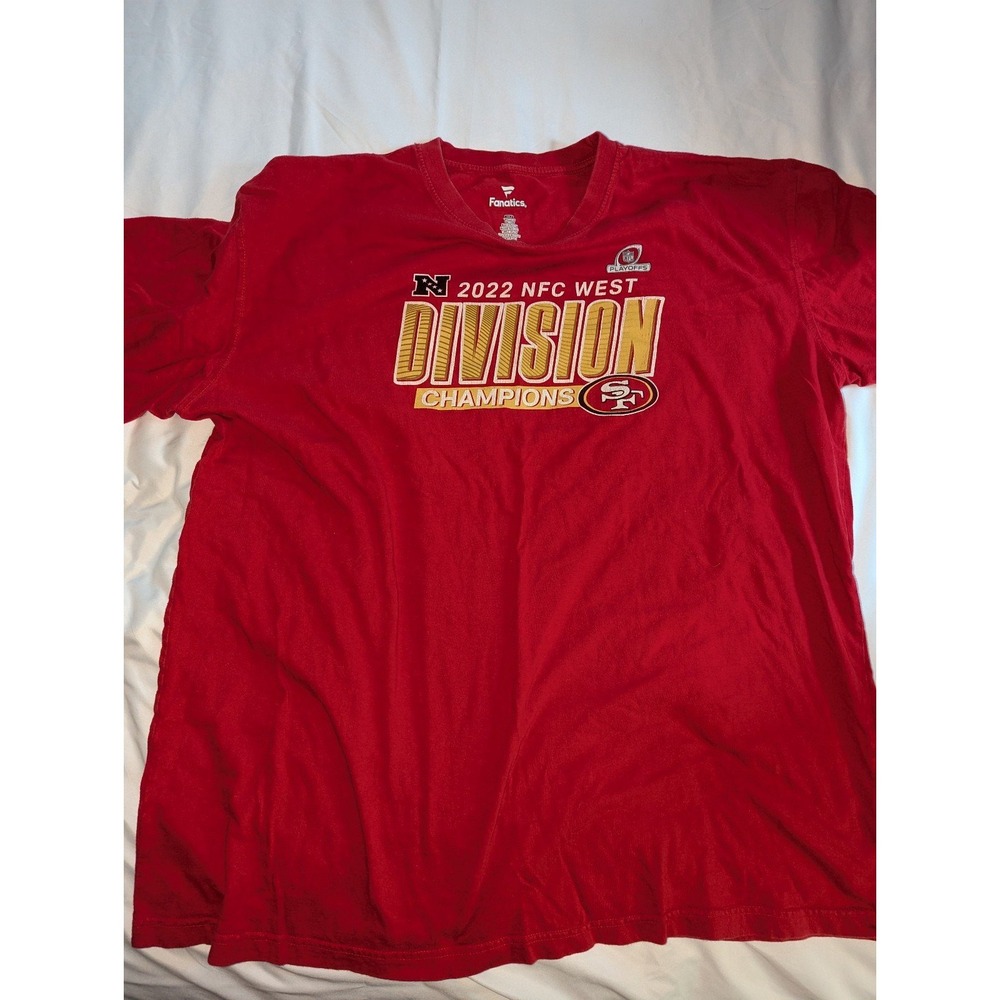 Fanatics‎ Men's 3XL 2022 San Francisco 49ers Division Championship Graphic Tee